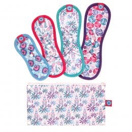 Bloom & Nora Reusable Bamboo Bloom Pads Trial Pack & Bag
