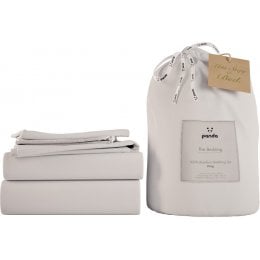 Panda Pure White Bamboo Bedding Set - King