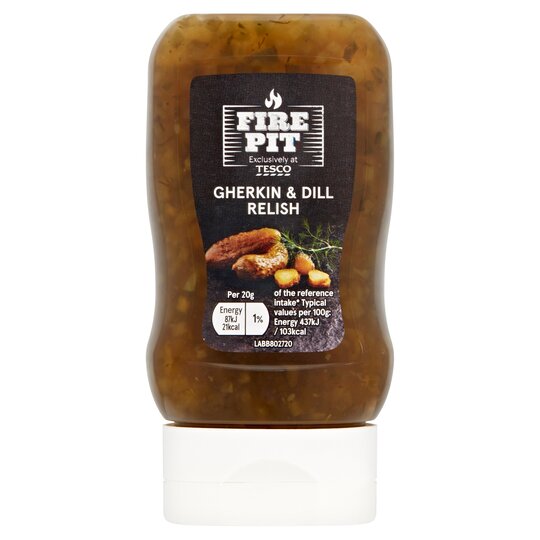 Tesco Fire Pit Gherkin & Dill Relish 300G