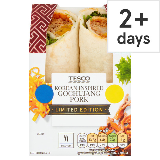 Tesco Korean Inspired Gochujang Pork Wrap