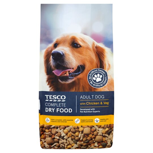 Tesco Premium Complete Dog Food Chicken & Country Vegetable 3Kg