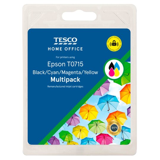 Tesco Remanufactured Epson T0715 Multipack Ink Cartridges