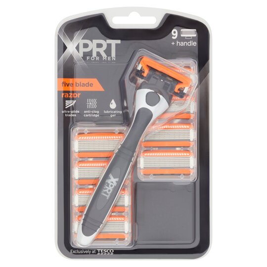 Xprt. For Men Five Blade Razor Plus 9 Blades